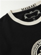 MANAAKI - Logo-Print Cotton-Jersey T-Shirt - Black
