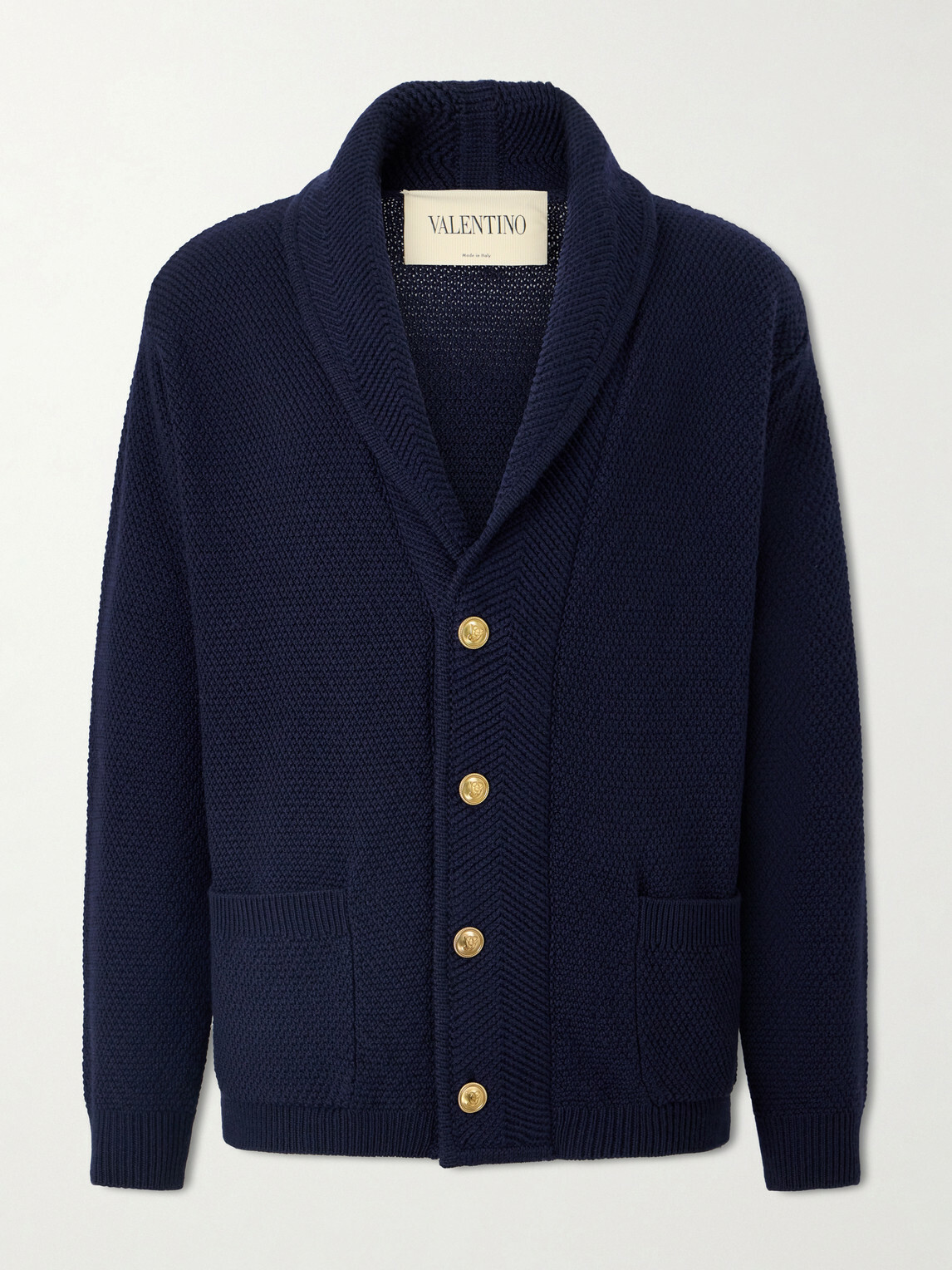 Valentino Garavani - Knit Wool Cardigan - Blue