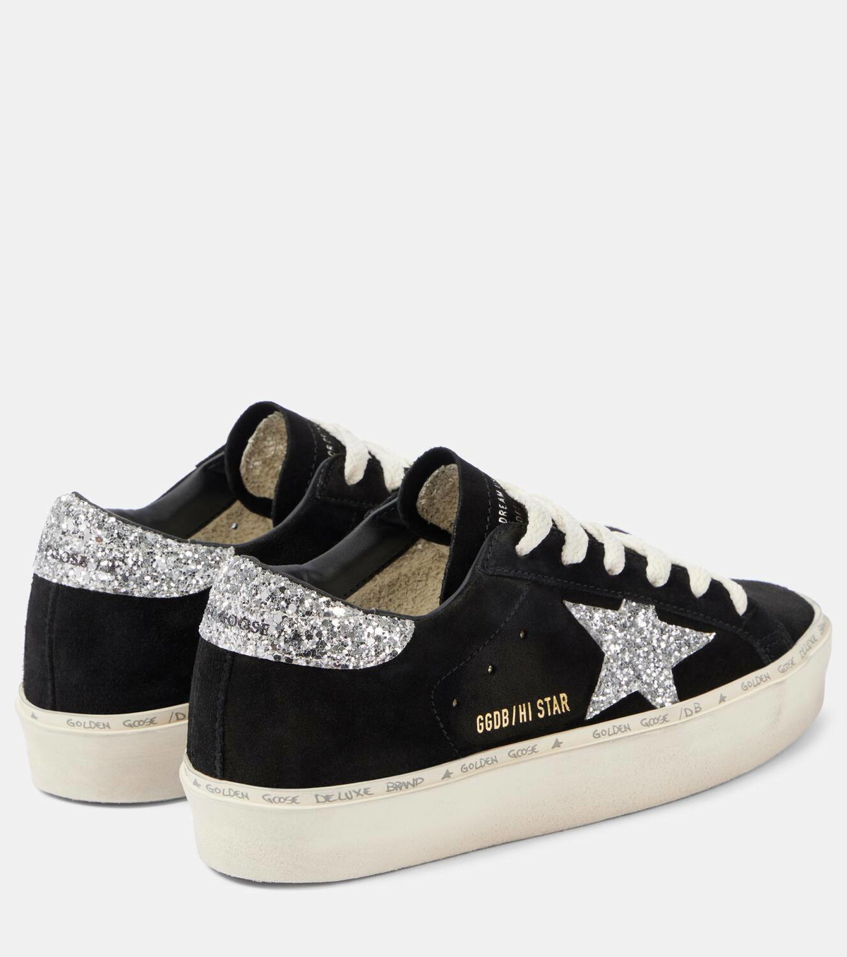 Golden Goose Hi Star glitter suede sneakers Golden Goose Deluxe Brand