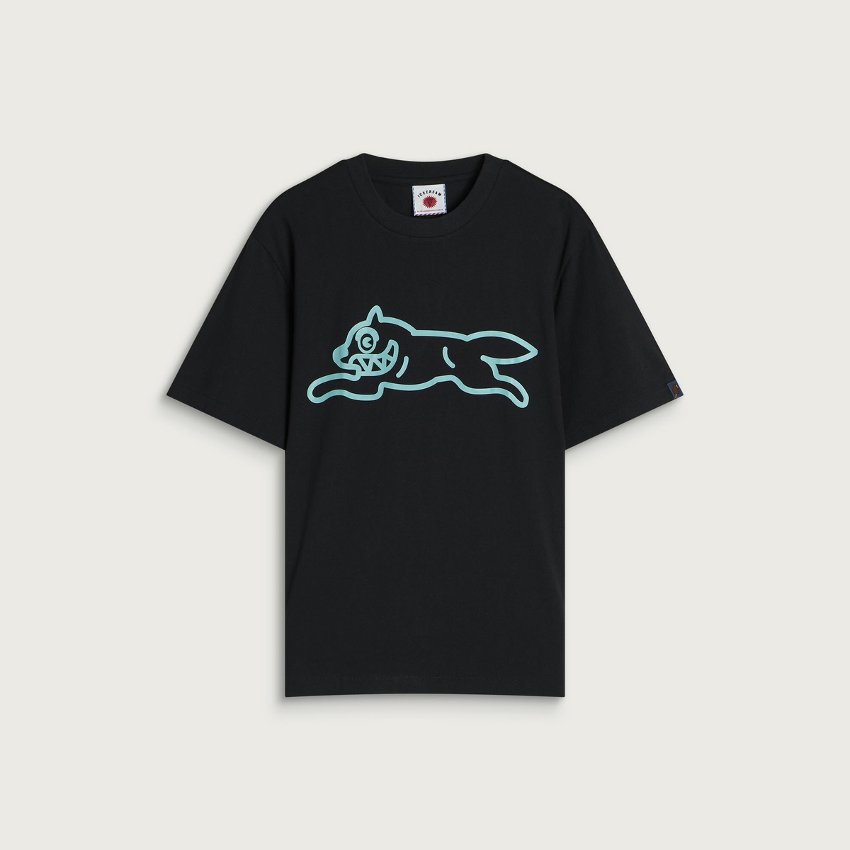 ICECREAM Men's Running Dog T-Shirt in Black