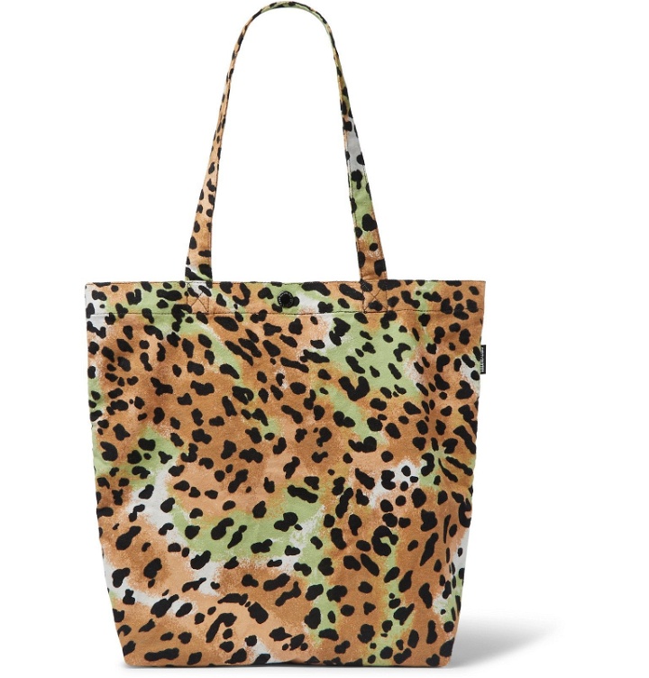 Photo: Wacko Maria - Leopard-Print Brushed-Cotton Tote Bag - Brown