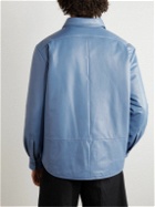 Loewe - Leather Overshirt - Blue