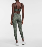 Varley Cometa leopard-print sports bra