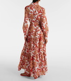 La DoubleJ Bellini printed cotton maxi dress