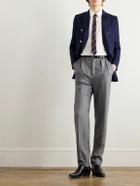 CELINE - Camden Double-Breasted Gabardine Blazer - Blue