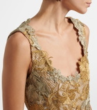 Oscar de la Renta Guipure lace cocktail dress