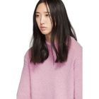 Tibi Pink Alpaca Cozette Easy Sweater
