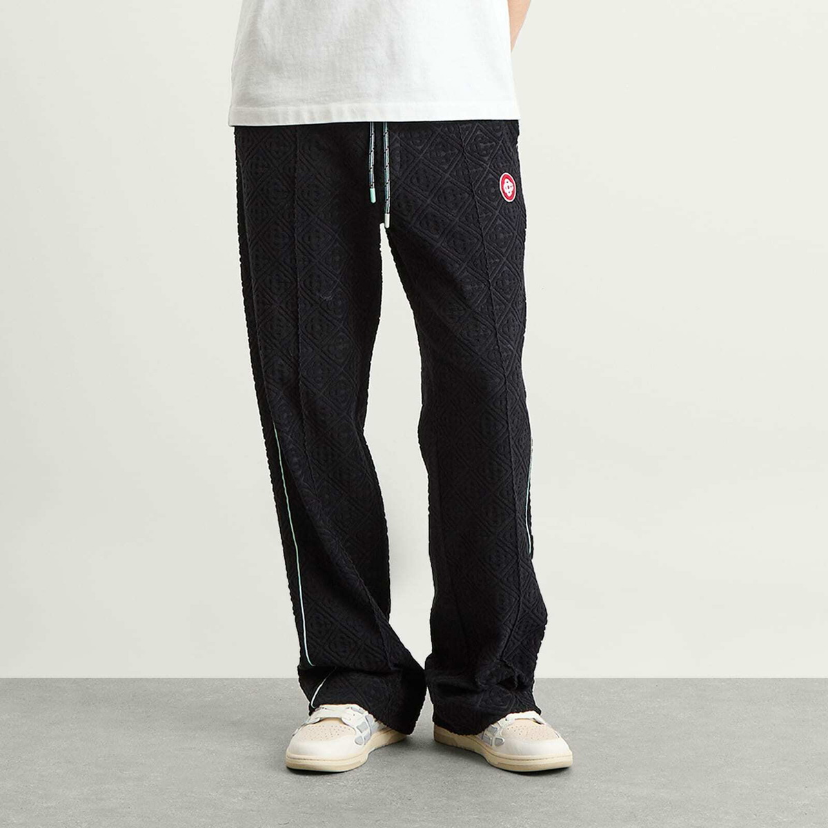 Casablanca Men's Towelling Joggers in Black