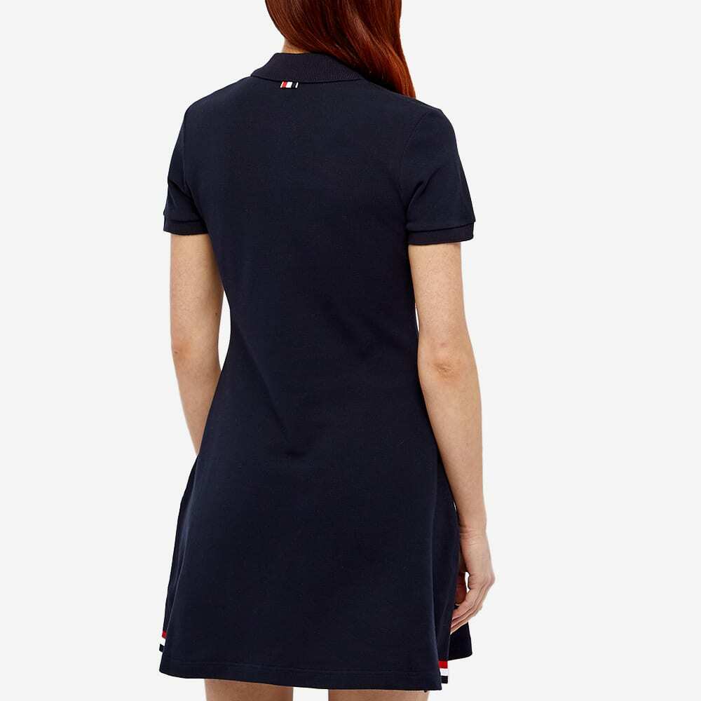 Thom Browne Women's Flared Tennis RWB Stripe Pique Mini Dress in Navy Thom  Browne
