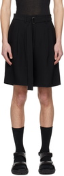 ATTACHMENT Black Belted Shorts