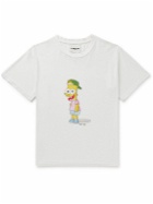 POLITE WORLDWIDE® - Bart Bob Printed Hemp and Cotton-Blend Jersey T-Shirt - White