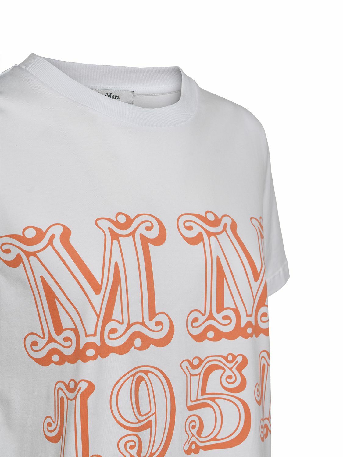 MAX MARA - Mincio Logo Printed Jersey T-shirt Max Mara