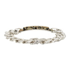 Bottega Veneta Silver Dalmatian Tag Bracelet