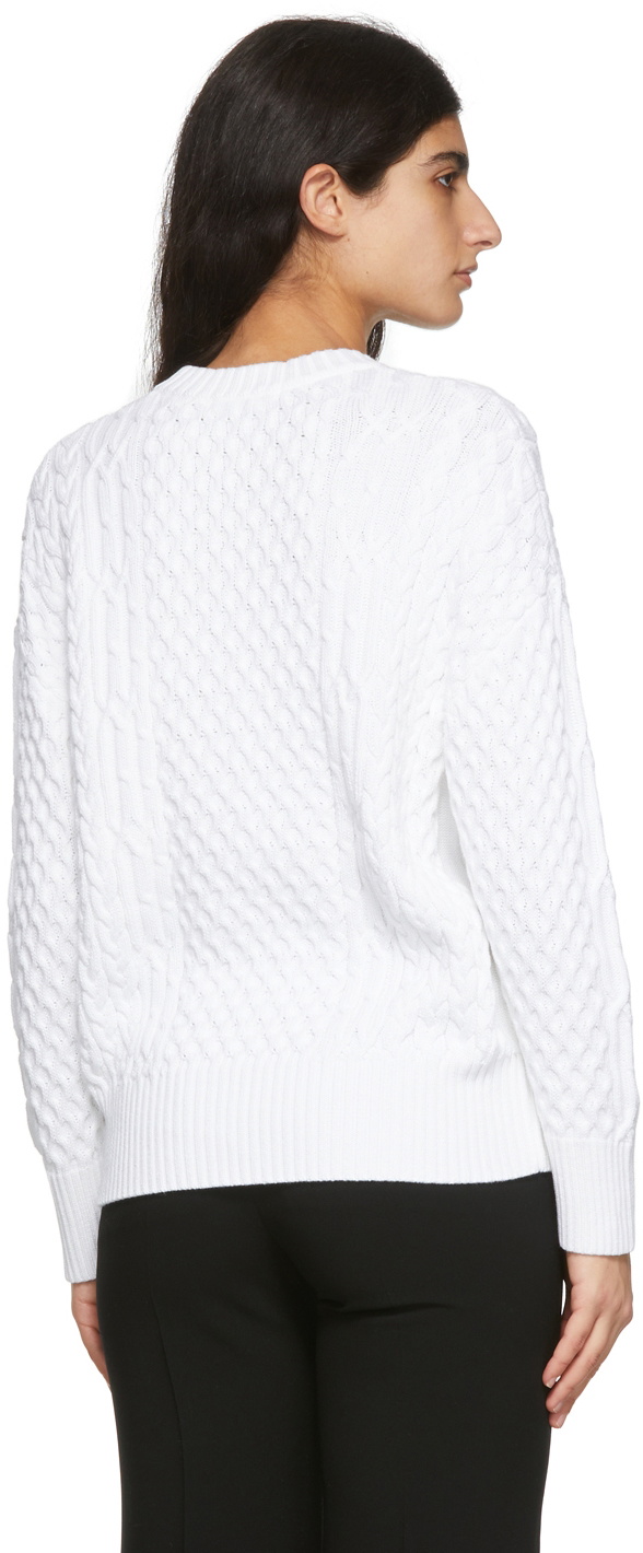 CO White Cotton Sweater Coach