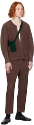 HOMME PLISSÉ ISSEY MIYAKE Brown Monthly Color September Cardigan