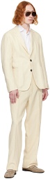 ZEGNA Beige Belted Trousers