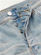 AMIRI - Slim-Fit Appliquéd Distressed Jeans - Blue