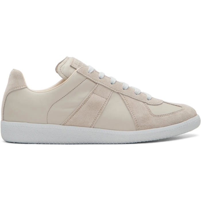 Photo: Maison Margiela Beige Replica Sneakers