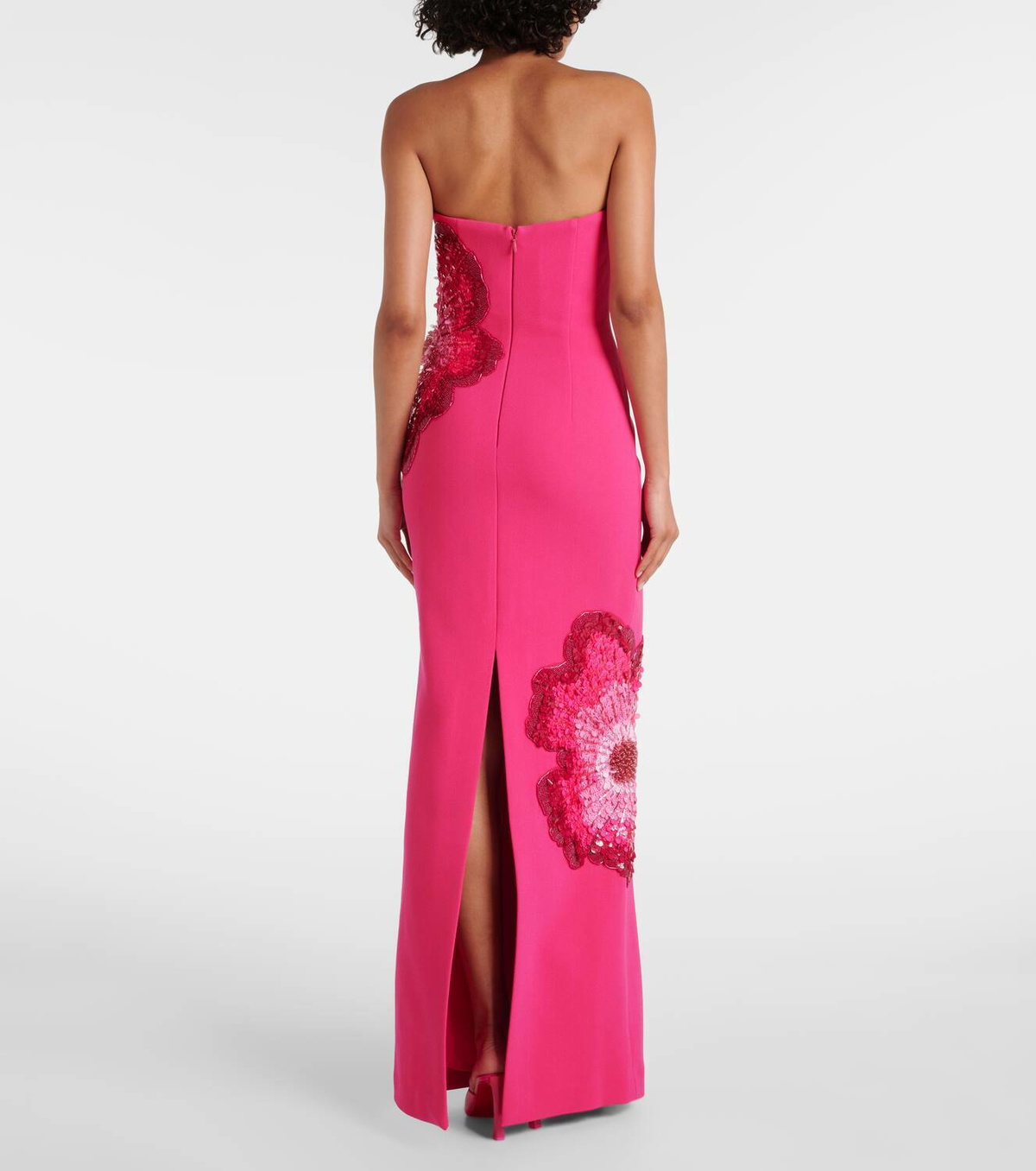 Rebecca Vallance Layana embellished strapless gown Rebecca