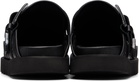Toga Virilis SSENSE Exclusive Black Eyelet Metal Sabot Slip-on Loafers