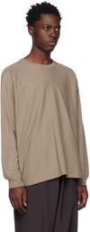 HOMME PLISSÉ ISSEY MIYAKE Brown Release-T 1 Long Sleeve T-Shirt