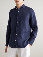 Frescobol Carioca - Antonio Linen Shirt - Blue