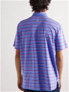 RLX Ralph Lauren - Striped Recycled Stretch-Jersey Golf Polo Shirt - Blue