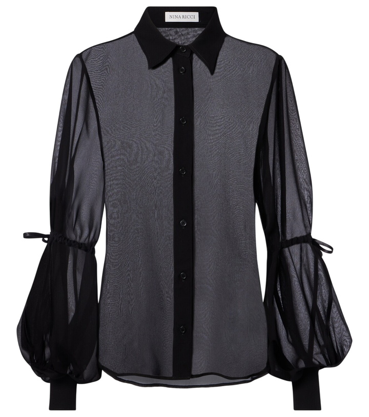 Photo: Nina Ricci Sheer silk blouse
