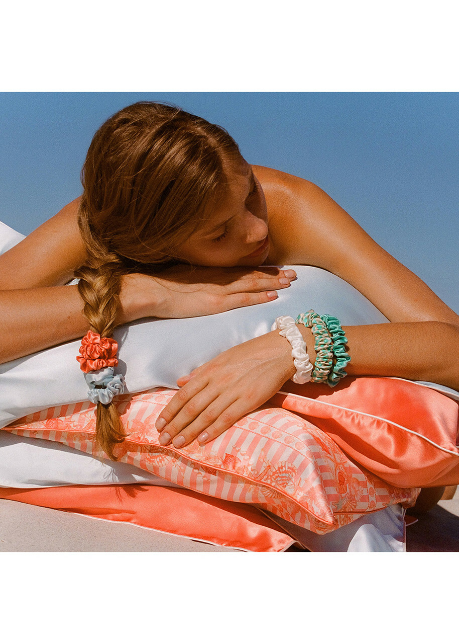 Slip Pure Silk Midi Scrunchies - Seashell