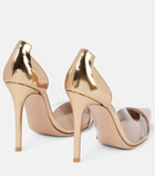 Gianvito Rossi - Plexi 105 leather and PVC pumps