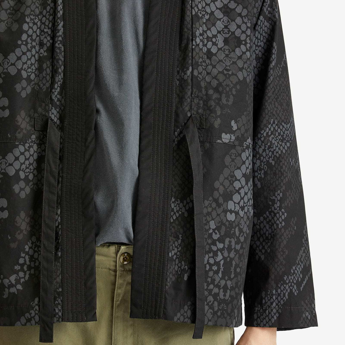 Maharishi Men's Bonsai Python Camo Hanten Shirt in Subdued Night