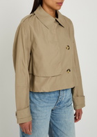 Rag & Bone Jamie Cropped Cotton Trench Coat Khaki