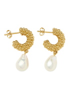 Missoma Pearl Drop 18k Gold-plated Hoop Earrings - One Size