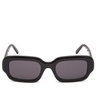 Loewe Eyewear Slim Rectangular Sunglasses in Black 