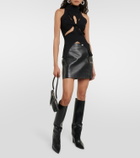 Dion Lee Ribbed-knit cutout top
