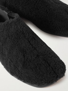 Maison Margiela - Tabi Faux Shearling Slippers - Black