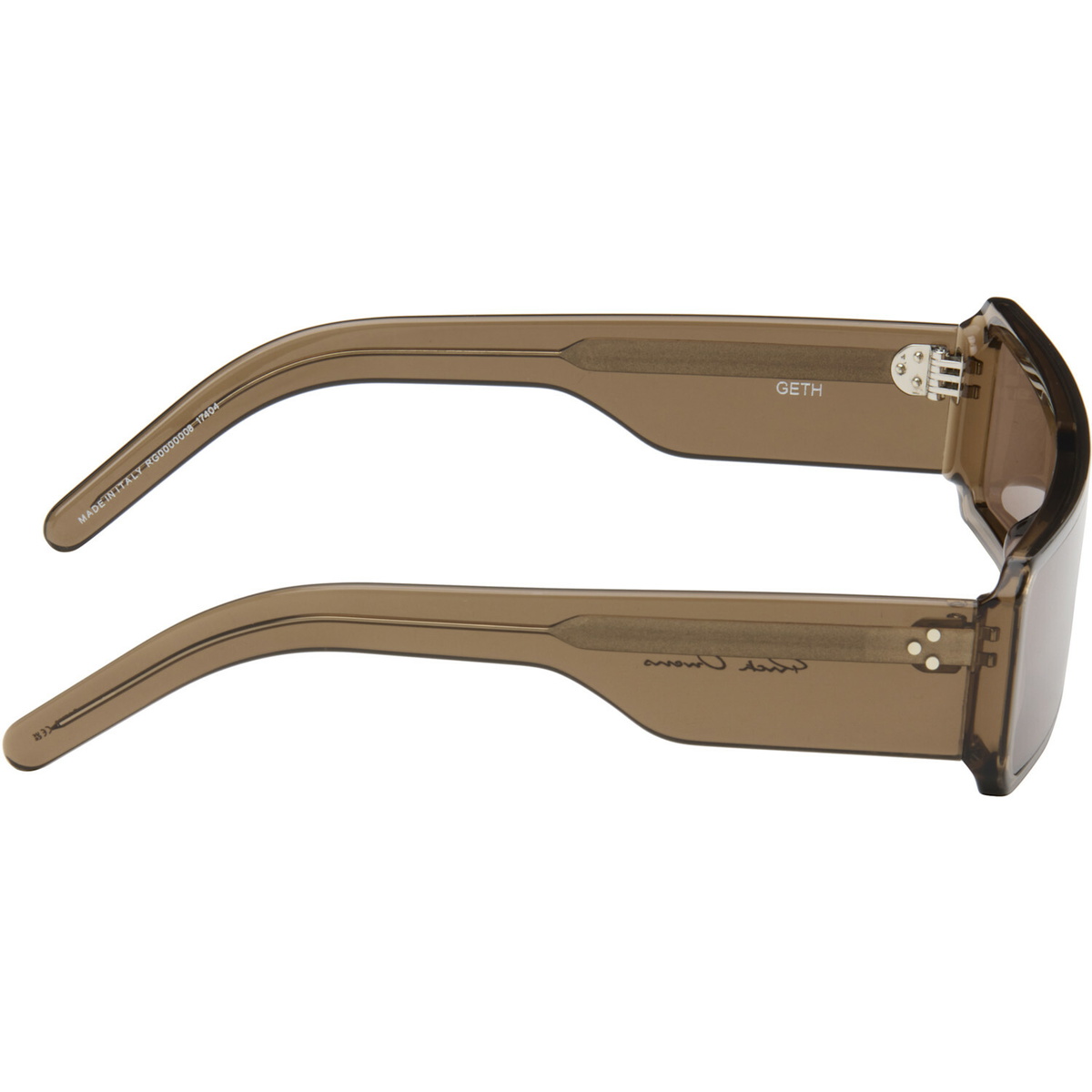 Rick Owens Brown Tower Geth Sunglasses