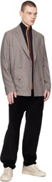 Paul Smith Gray Two-Button Blazer