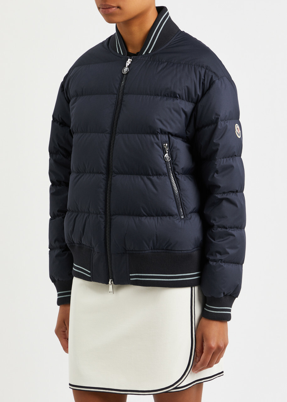 新作！【MONCLER】Argo ボンバー ジャケット 2カラー Moncler Argo Quilted Shell Bomber Jacket Dark Blue Moncler