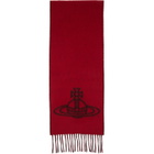 Vivienne Westwood Black & Red Double Face Scarf