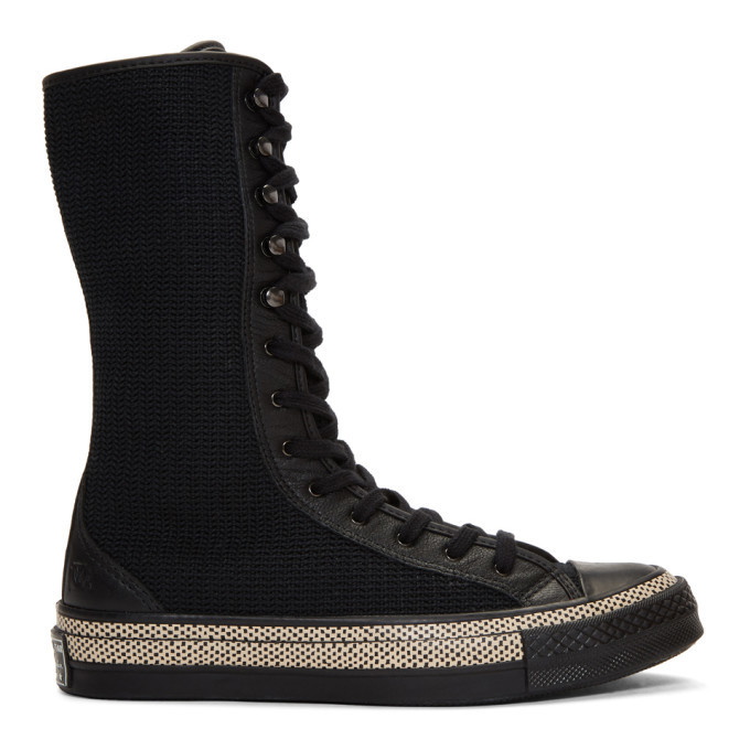 Photo: JW Anderson Black Converse Edition Chuck Taylor 70 High-Top Sneakers