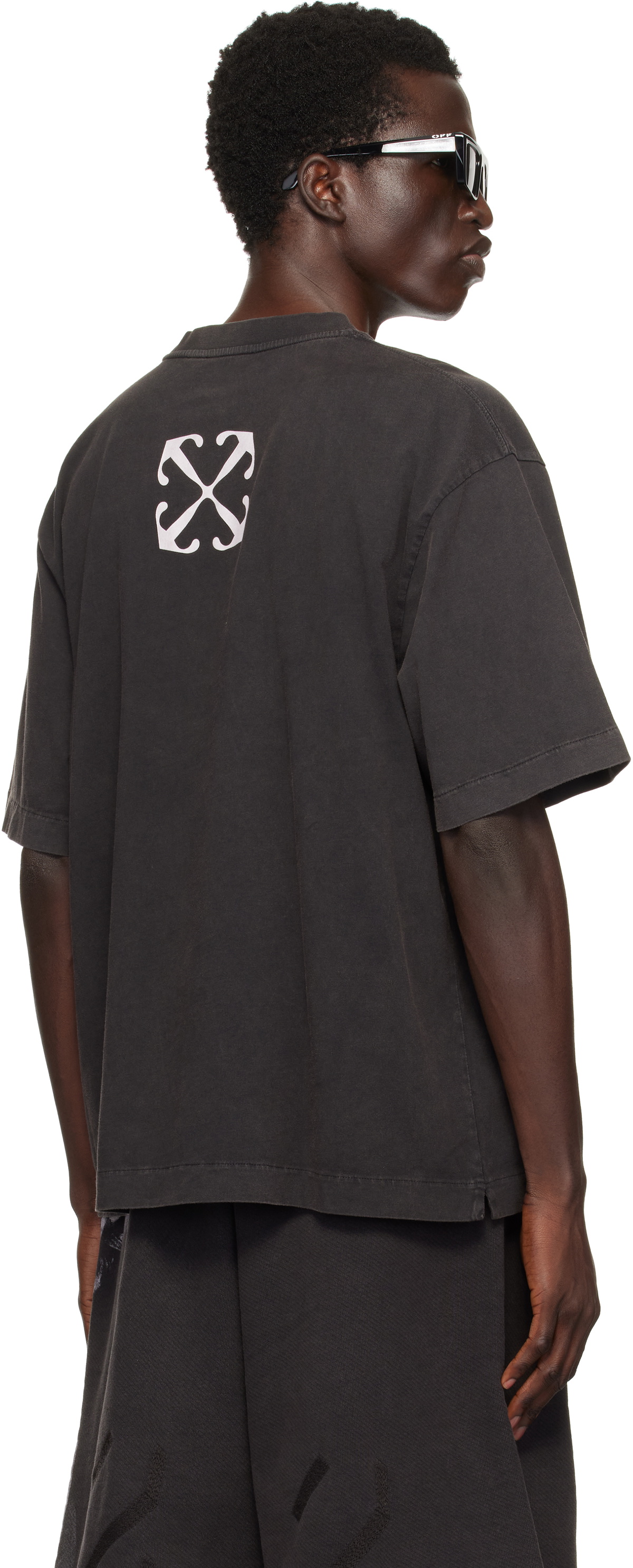 Off-White Black Blurred Mary Skate T-shirt