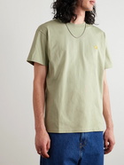 Carhartt WIP - Chase Logo-Embroidered Cotton-Jersey T-Shirt - Green