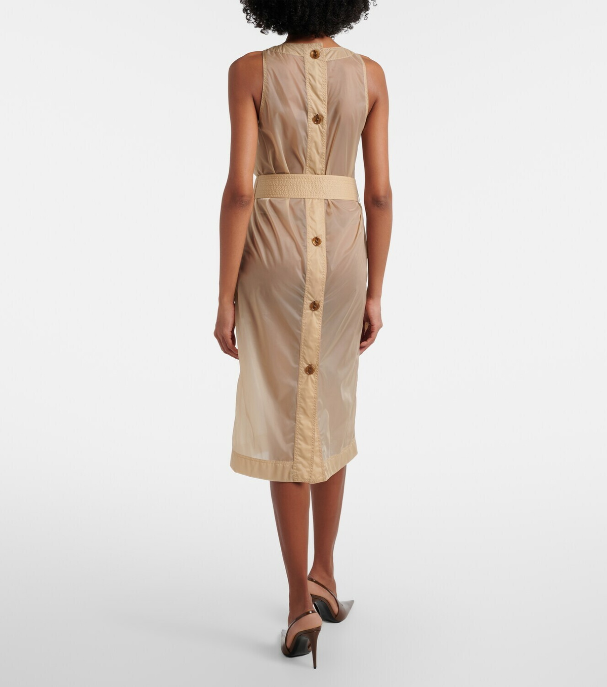Saint Laurent Semi-sheer midi dress