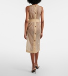 Saint Laurent Semi-sheer midi dress