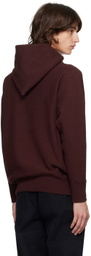 ATON Burgundy Natural Dyed Urake Hoodie