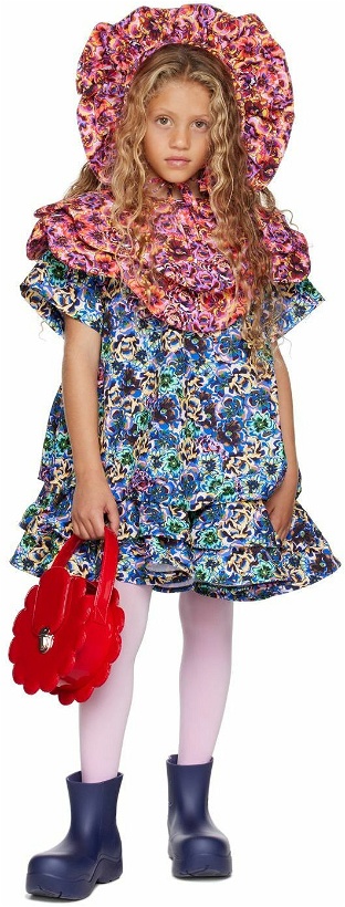 Photo: Kika Vargas SSENSE Exclusive Kids Multicolor 'The Peony' Dress & Collar Set