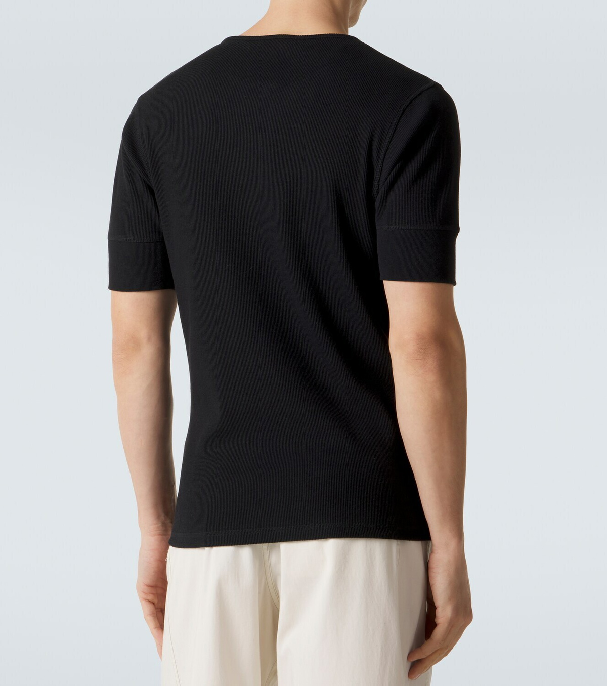 Lemaire Cotton and linen Henley shirt