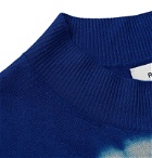 Rochas - Slim-Fit Tie-Dyed Cashmere and Silk-Blend T-Shirt - Blue