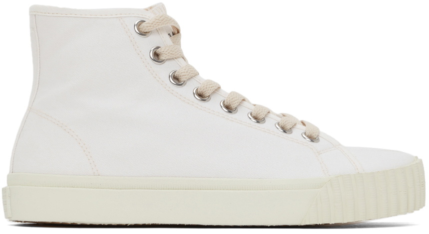 Maison Margiela White High Tabi Sneakers Maison Margiela